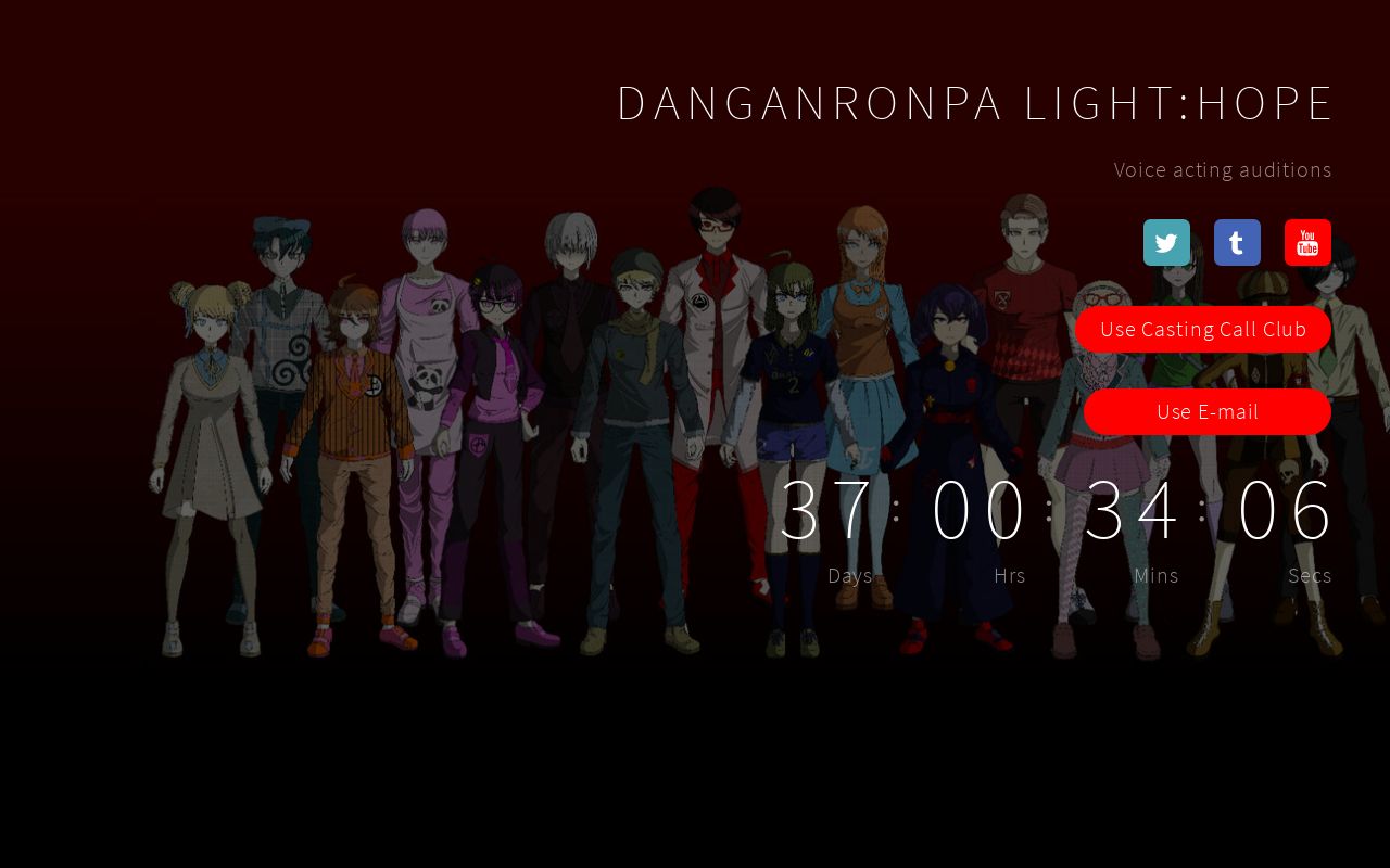 Danganronpa Light:Hope VA Auditions